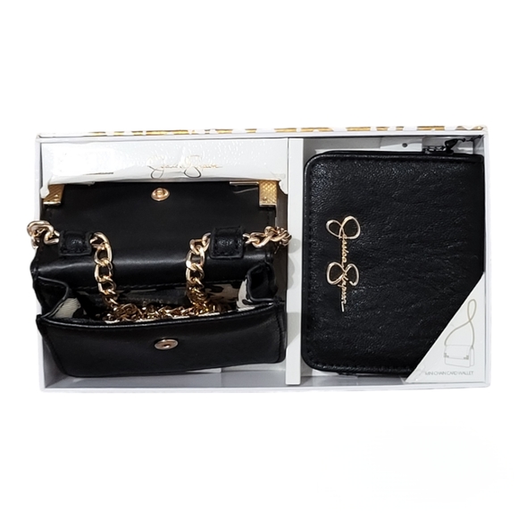 Jessica Simpson mini chain card wallet, Gift box - Picture 6 of 10